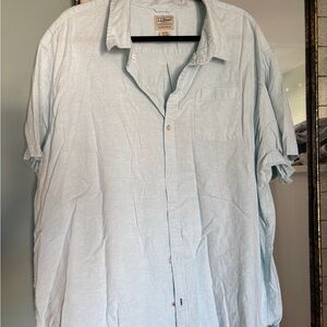 L.L. Bean Men's Light Blue Button Down